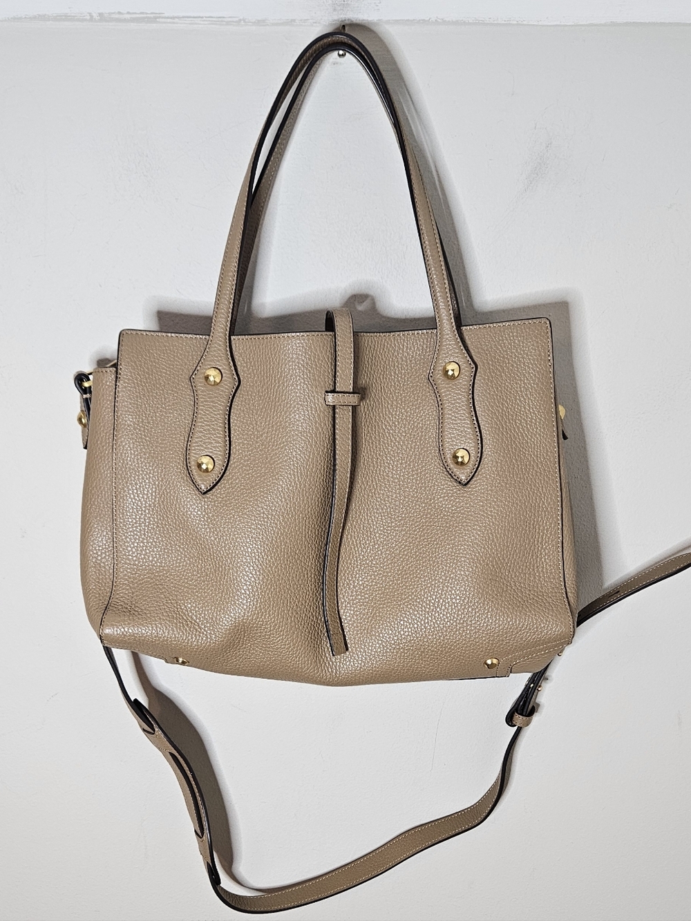 Annabel Ingall Isabella Tote Pebbled Leather Deer Tan Small